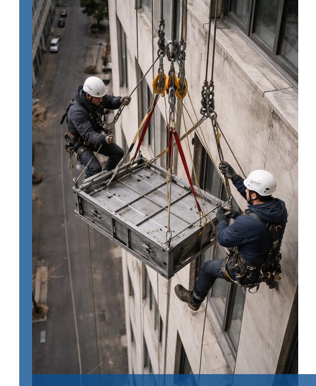 Спуск и подъем грузов по фасаду в Сафонове для зданий