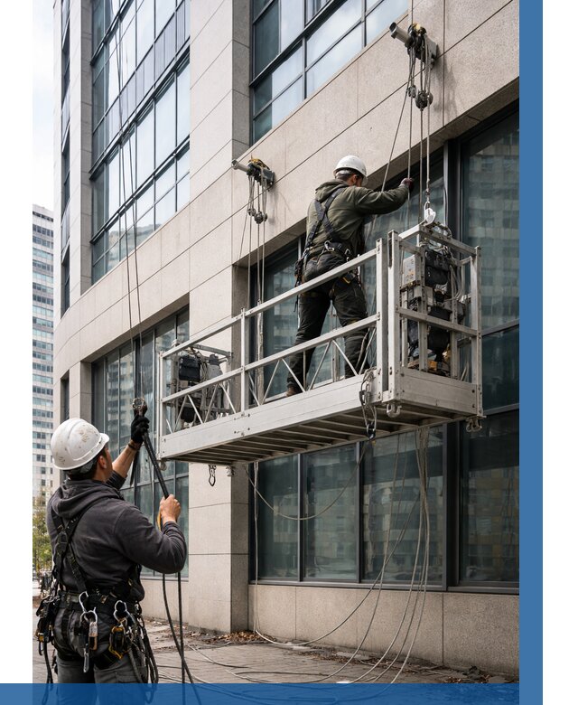 Монтаж и подъем фасадной люльки в Сафонове от 12298 р. | ВЫСОТНИК-Сфн