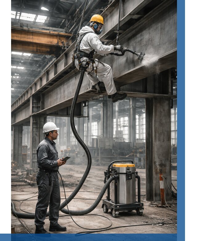 Обеспыливание конструкций в цехе в Сафонове от 4304 р. | ВЫСОТНИК-Сфн