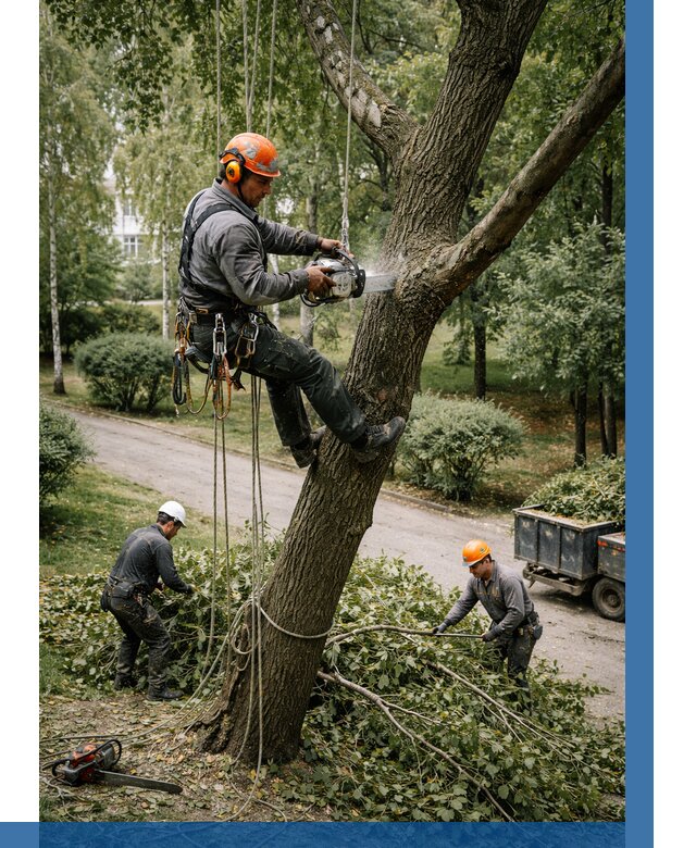Кронирование деревьев в Сафонове от 6661 р. | ВЫСОТНИК-Сфн