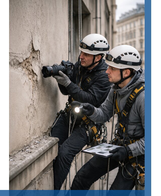 Фотофиксация дефектов фасада в Сафонове от 4612 р. | ВЫСОТНИК-Сфн