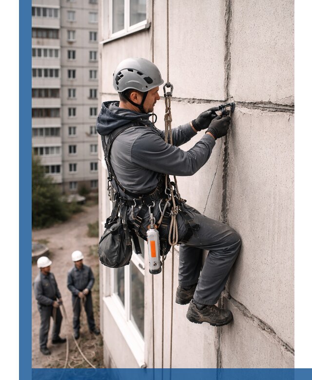 Обследование межпанельных швов и герметизация в Сафонове