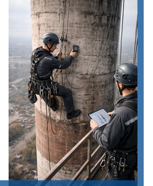 Обследование дымовой трубы в Сафонове от 8198 р. | ВЫСОТНИК-Сфн