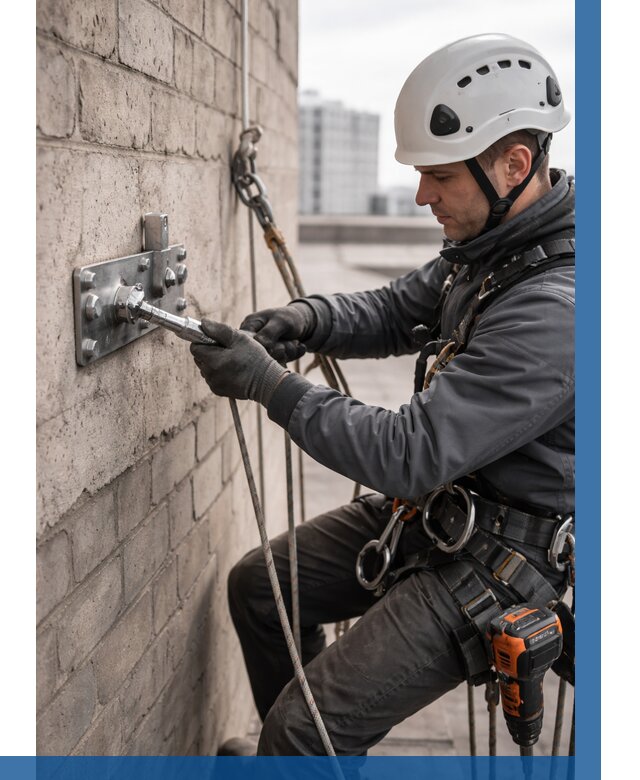 Установка анкерных точек в Сафонове от 3587 р. | ВЫСОТНИК-Сфн