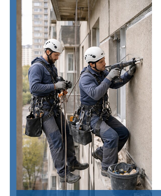 Промышленные альпинисты высотные работы и монтаж в Сафонове